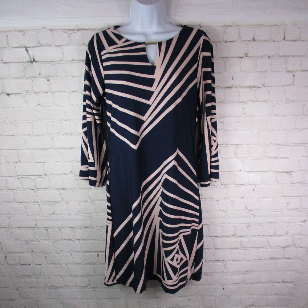 Haani Geometric Print Career Wear Dress